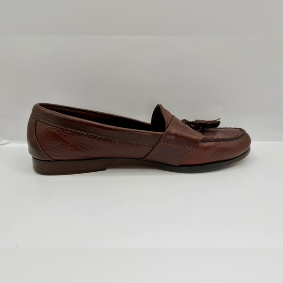 Cole Haan Country Tassel Loafers Brown Leather 9.5 D Vintage Mexico, genuine main image 5